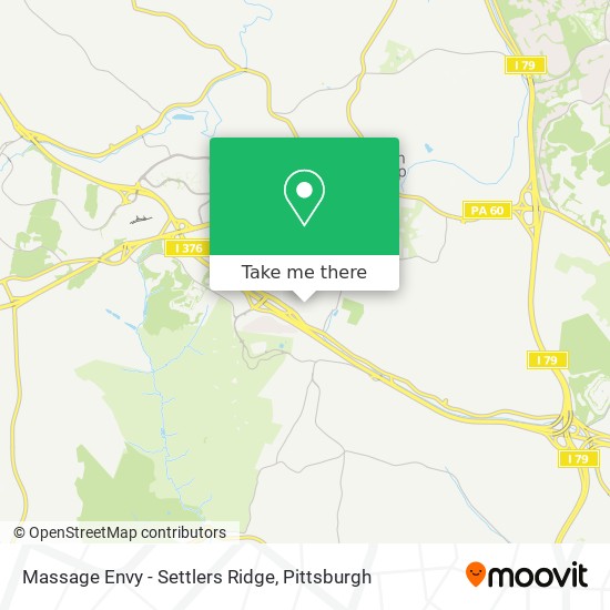 Massage Envy - Settlers Ridge map