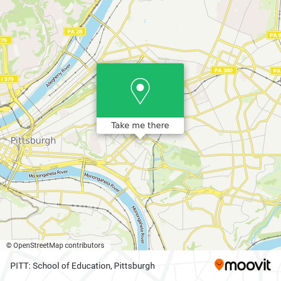 PITT: School of Education map