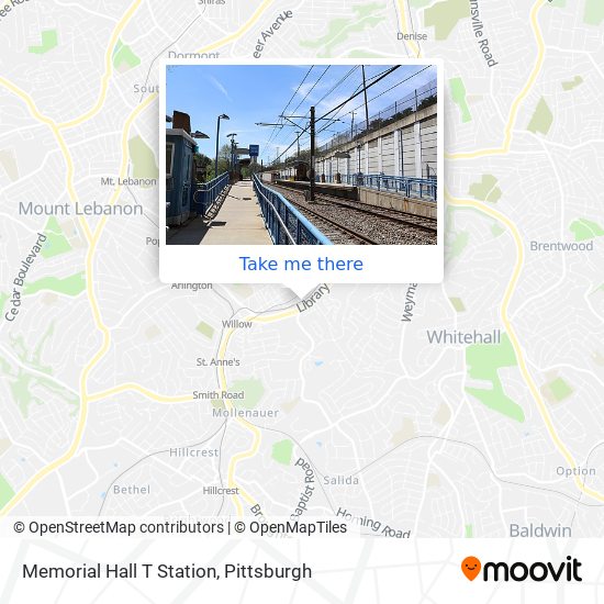 Memorial Hall T Station map