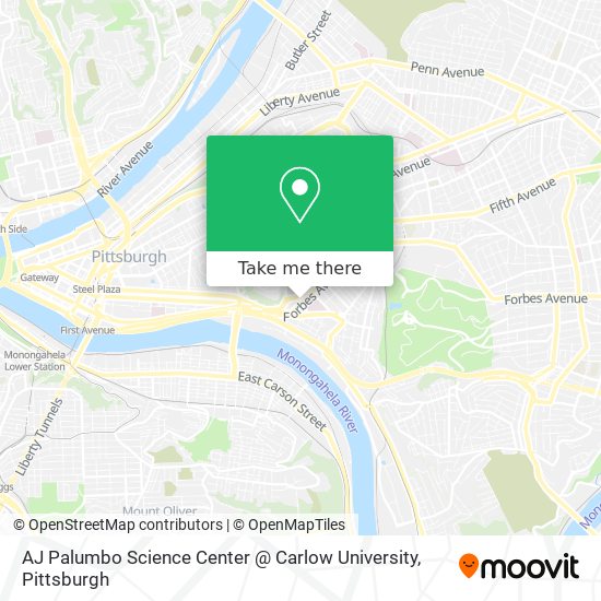 Mapa de AJ Palumbo Science Center @ Carlow University