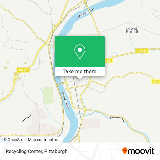 Recycling Center map