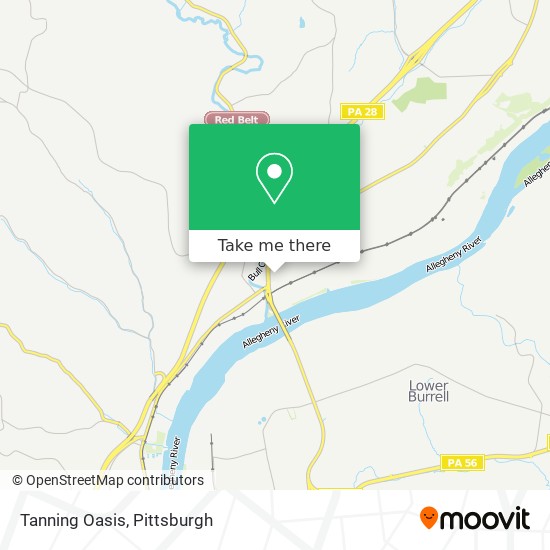 Tanning Oasis map