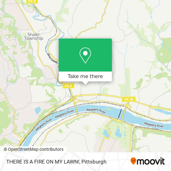 THERE IS A FIRE ON MY LAWN! map