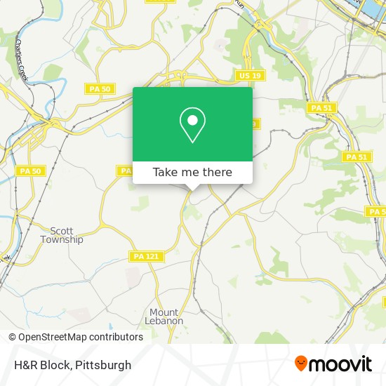 Mapa de H&R Block