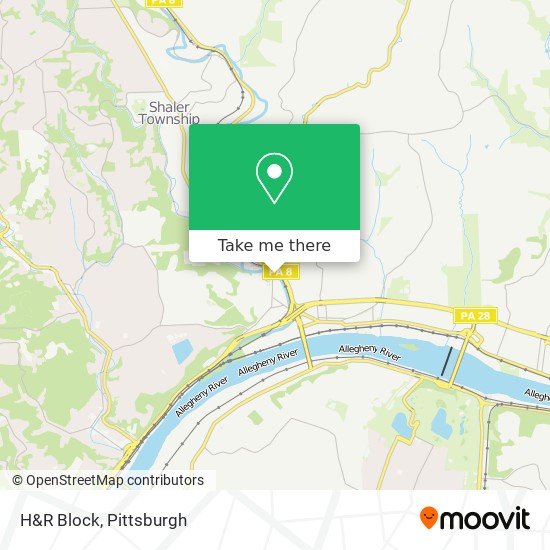 H&R Block map