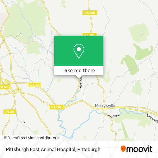 Pittsburgh East Animal Hospital map