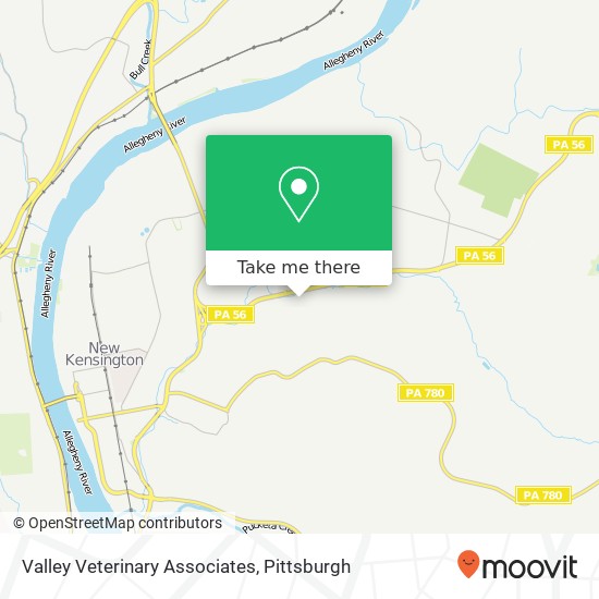 Valley Veterinary Associates map