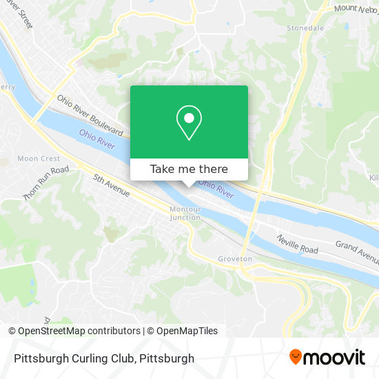 Pittsburgh Curling Club map