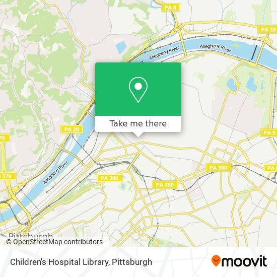 Children's Hospital Library map