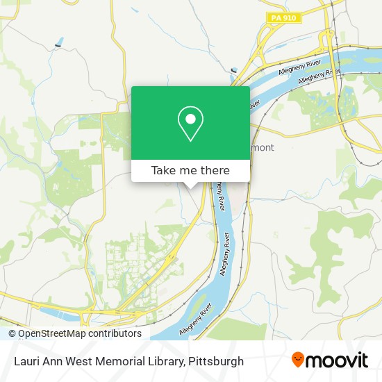 Mapa de Lauri Ann West Memorial Library