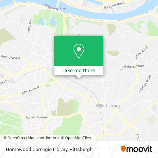 Mapa de Homewood Carnegie Library