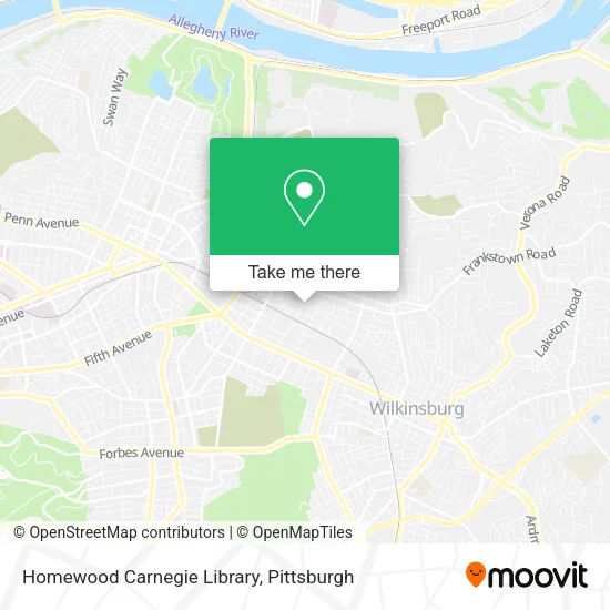 Homewood Carnegie Library map
