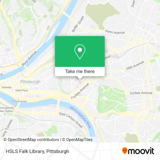 HSLS Falk Library map