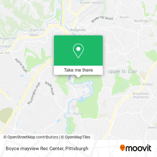 Boyce mayview Rec Center map