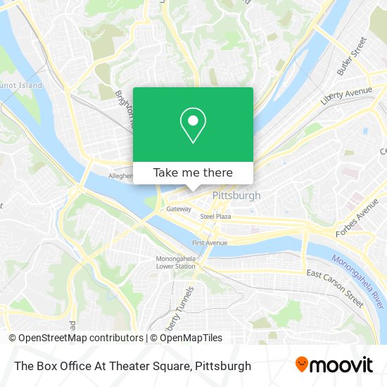 Mapa de The Box Office At Theater Square