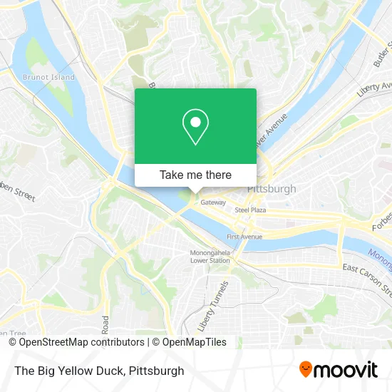 The Big Yellow Duck map