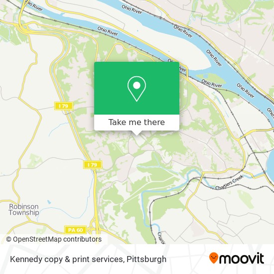 Kennedy copy & print services map