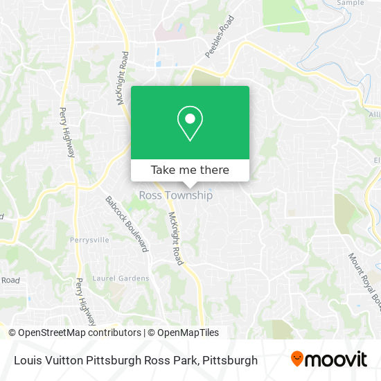 Mapa de Louis Vuitton Pittsburgh Ross Park