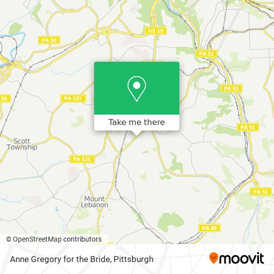 Anne Gregory for the Bride map