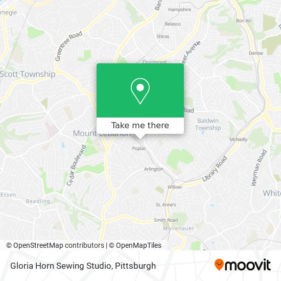 Mapa de Gloria Horn Sewing Studio