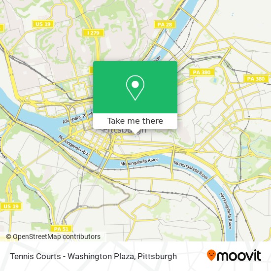 Mapa de Tennis Courts - Washington Plaza