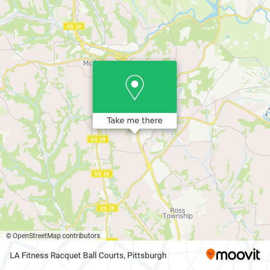LA Fitness Racquet Ball Courts map