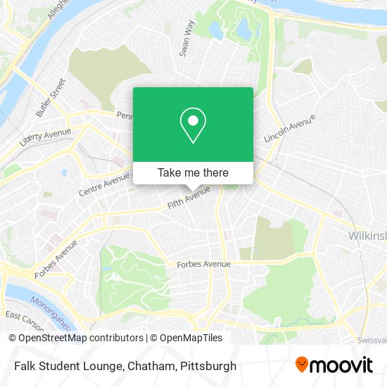 Mapa de Falk Student Lounge, Chatham