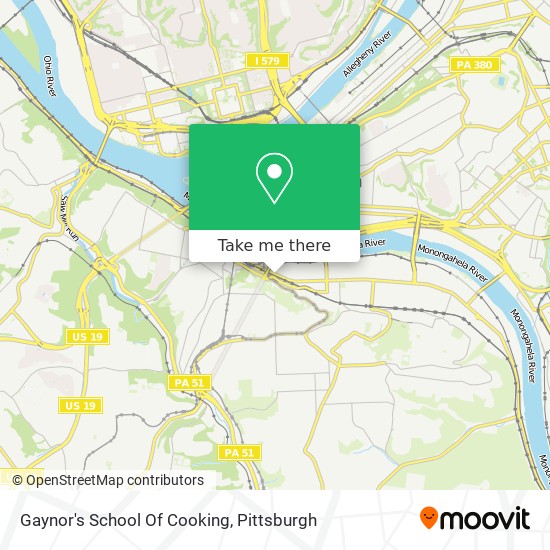 Gaynor's School Of Cooking map