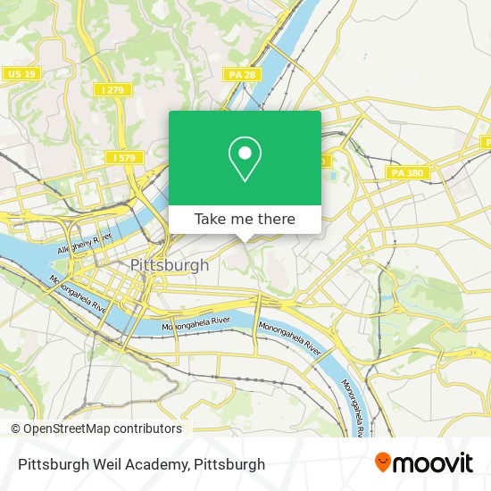 Pittsburgh Weil Academy map