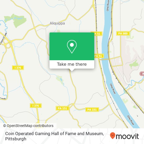Mapa de Coin Operated Gaming Hall of Fame and Museum