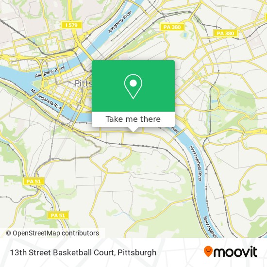 13th Street Basketball Court map