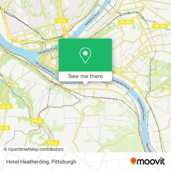 Mapa de Hotel Heatherding