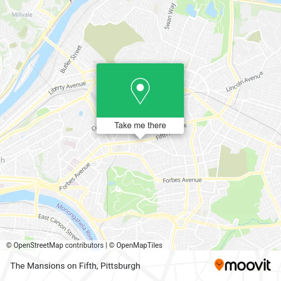 Mapa de The Mansions on Fifth