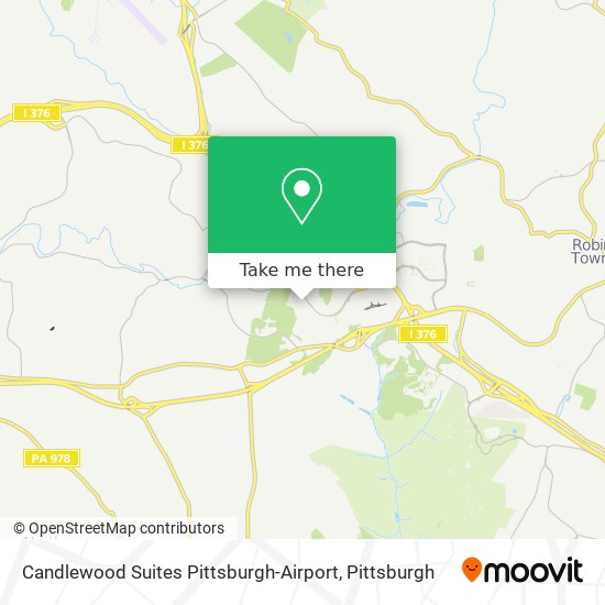 Mapa de Candlewood Suites Pittsburgh-Airport