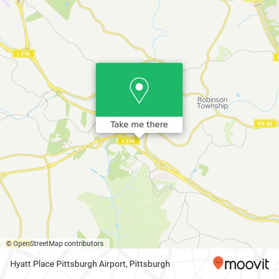 Hyatt Place Pittsburgh Airport map