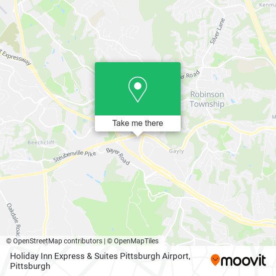 Holiday Inn Express & Suites Pittsburgh Airport map