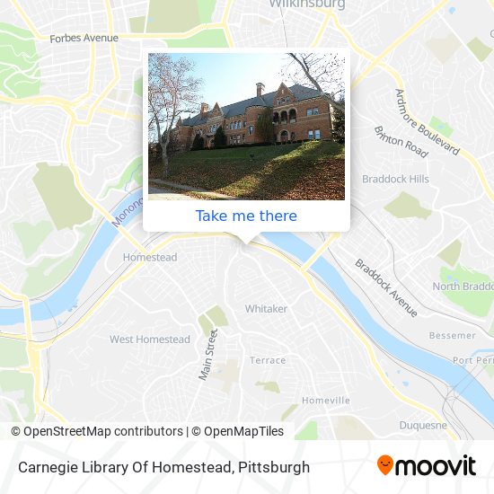 Carnegie Library Of Homestead map