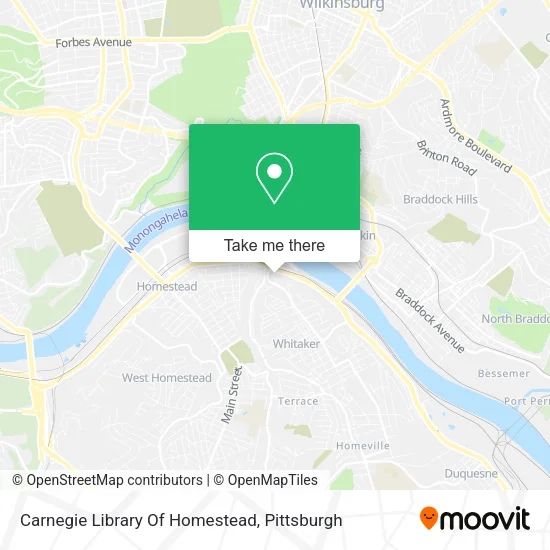 Carnegie Library Of Homestead map