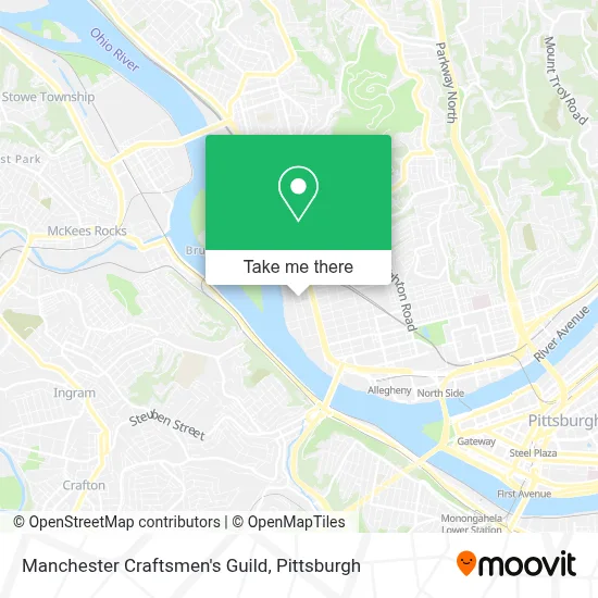 Manchester Craftsmen's Guild map