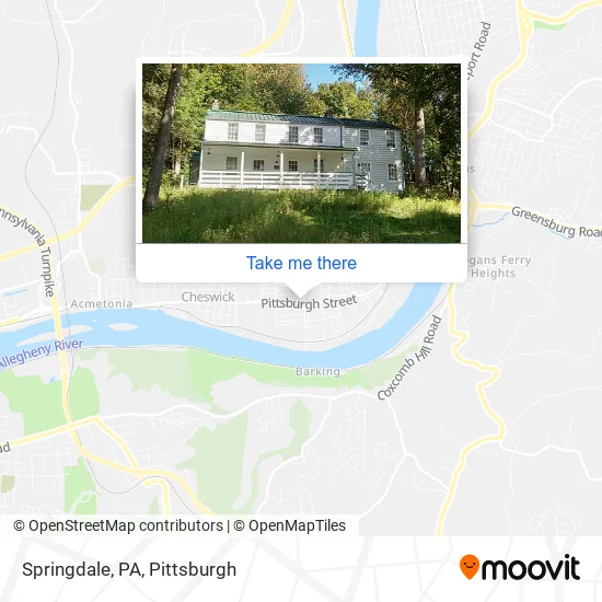 Springdale, PA map