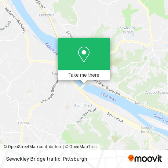 Mapa de Sewickley Bridge traffic