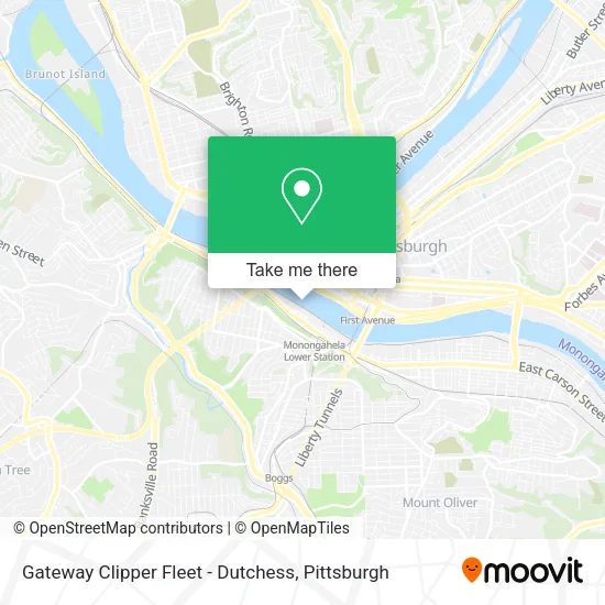 Gateway Clipper Fleet - Dutchess map
