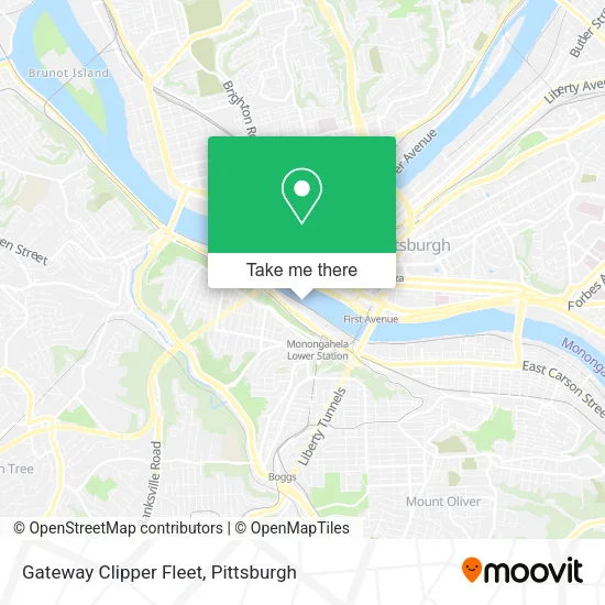 Gateway Clipper Fleet map