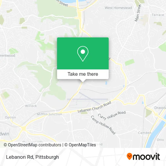 Lebanon Rd map