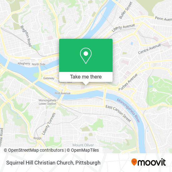 Mapa de Squirrel Hill Christian Church
