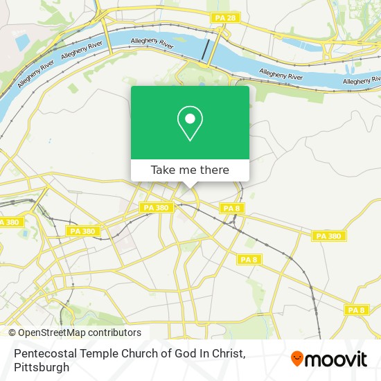 Pentecostal Temple Church of God In Christ map