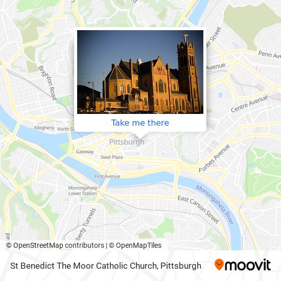 St Benedict The Moor Catholic Church map