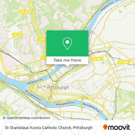 Mapa de St Stanislaus Kosta Catholic Church