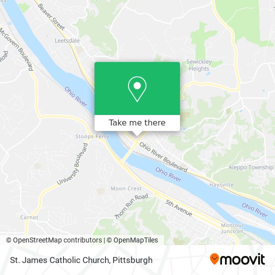 St. James Catholic Church map