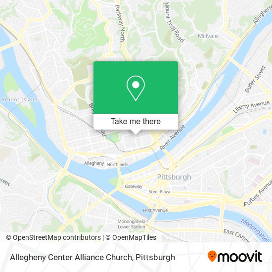 Allegheny Center Alliance Church map